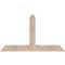 Ekena Millwork Portland Smooth Timber Gable Bracket, Douglas Fir, 60"W x 35"H x 5 1/2"D x 5 1/2"F, 14/12 Pitch GBW060X35X0606POR00SDF - alternate 1